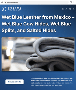 Cueros Angus Página web de Cueros Angus.com